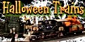 Spooky collectible trains and towns for October fun.
