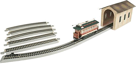 on30 christmas village streetcar set bachmann s on30 street car set